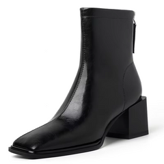 Betty Women's Ankle Square High Heels Boots