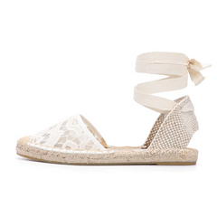 Chelito Women's Lace Flat Espadrilles