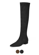 Eladia Women's Suede Thigh High Boots