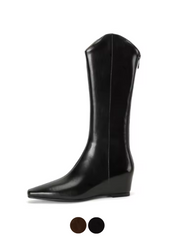 Elma Women's Leather Knee High Boots