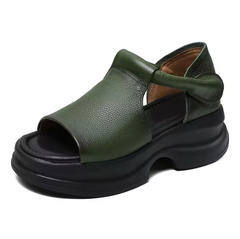 Eloisa Women's Hook & Loop Leather Sandals