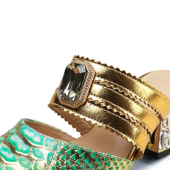 Francys Women's High Heel Dress Mules