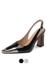 Irene Women's Dress Heels High Leather Pumps