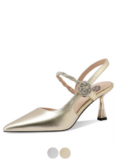 Lian Women's Stilettos Pointed Toe Thin High Heels Pumps