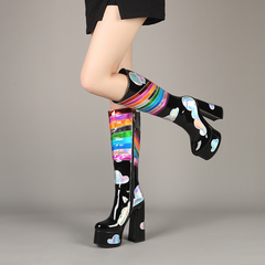 Lilia Women's Platform Knee High Boots