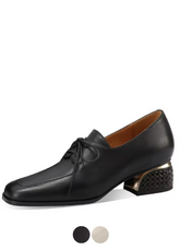 Luigi Women's Leather Cross-Tied Pumps