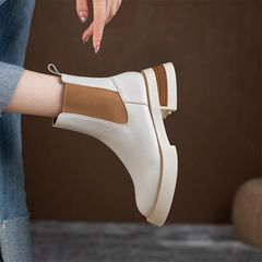 Macarena Women's Leather Chelsea Full Boots