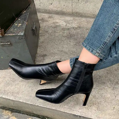 Maglo Women's Square Toe Ankle Boots