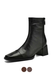 Maibe Women's Round Toe Ankle Boots