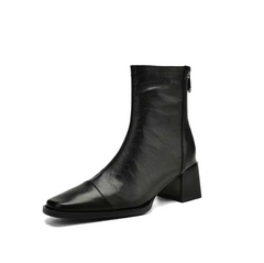 Maibe Women's Round Toe Ankle Boots