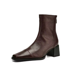 Maibe Women's Round Toe Ankle Boots