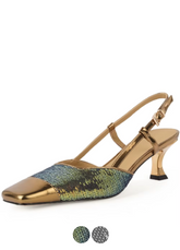 Maitee Women's Dress Slingback Square Toe Sandals