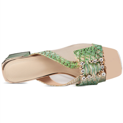 Malena Women's Square Heels Sandals