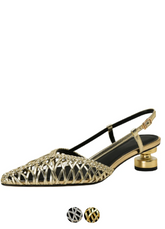 Mara Women's Pointed Toe Braid Slingback Sandals