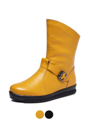 Minerva Women's Flat Leather Boots