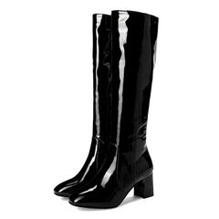 Nadia Women's Patent Knee High Boots