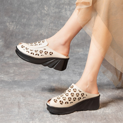 Nahir Women's Peep Toe Wedge Sandals