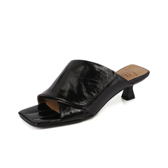 Nany Women's Medium Heel Leather Sandals