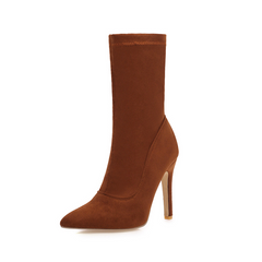 Nataly Women's Velvety Elastic Fall Boots