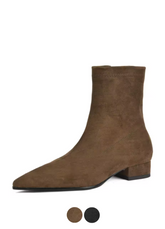 Nina Women's Suede Leather Ankle Boots
