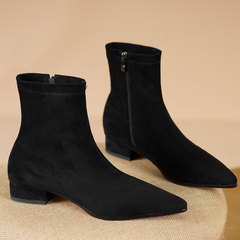 Nina Women's Suede Leather Ankle Boots