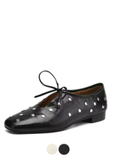 Olga Women's Casual Rivets Heels Flats