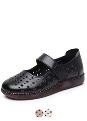 Olga Women's Leather Hook & Loop Sandals