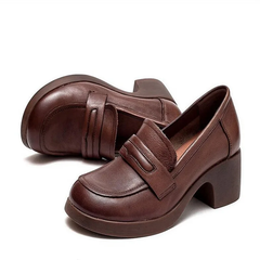 Omary Women's Square Heel Pumps