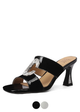 Oriana Women's Leather Square Toe Sandals