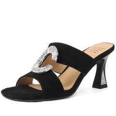 Oriana Women's Leather Square Toe Sandals