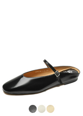 Oriana Women's Leather Summer Flat Mules