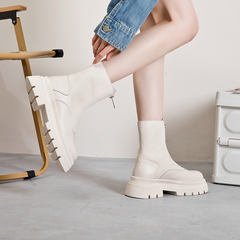 Pierina Women's British Style Front Zipper Boots