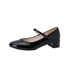 Raimel Women's Patent Leather Low Heel Pumps