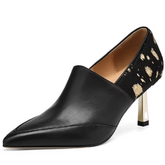 Raiza Women's Elegant Leather High Heel Pumps