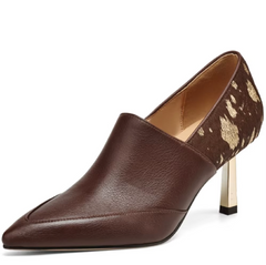 Raiza Women's Elegant Leather High Heel Pumps