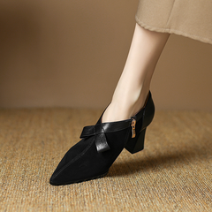 Ramira Women's Leather Suede Pumps