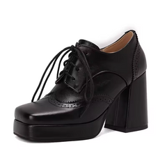 Renata Women's Square Toe Platform Ankle Boots