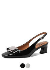 Salma Women's High Heels Square Toe Dress Sandals