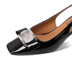 Salma Women's High Heels Square Toe Dress Sandals