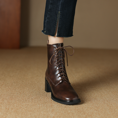 Sandy Women's Leather Lace Up Boots