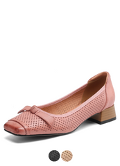 Sharlot Women's Leather Hollow Pumps