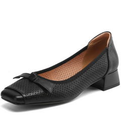 Sharlot Women's Leather Hollow Pumps