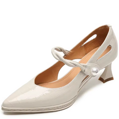 Sharol Women's Pointed Toe Leather Pumps