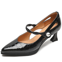 Sharol Women's Pointed Toe Leather Pumps