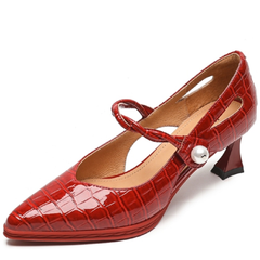 Sharol Women's Pointed Toe Leather Pumps