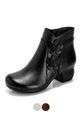 Viany Women's Thick Heel Ankle Boots