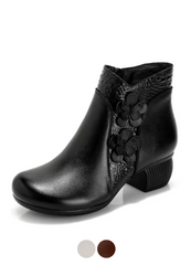 Viany Women's Thick Heel Ankle Boots