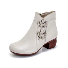 Viany Women's Thick Heel Ankle Boots