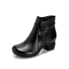 Viany Women's Thick Heel Ankle Boots