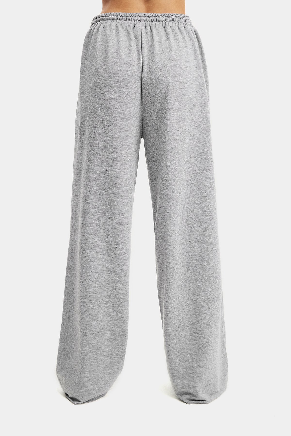 High Waist Dual Pocket Ripped Straight Pants
